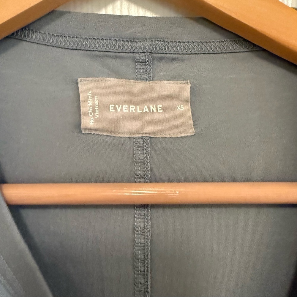NWOT Everlane The Luxe Cotton Side Slit Minimalist Coastal Shirt Dress Oversized - Picture 4 of 5